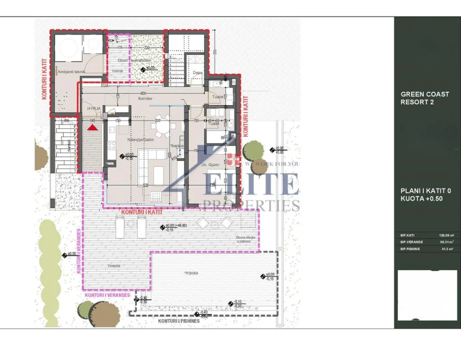Dhermi - Palase, shitet Vile 2 Katshe , 479 m² 940.000 € (Green Coast Village)