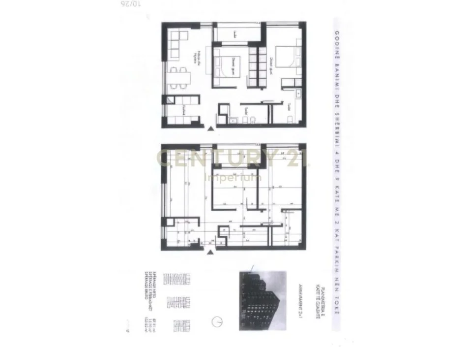 Tirane, shitet apartament Kati 6, 104 m² 155.700 € 