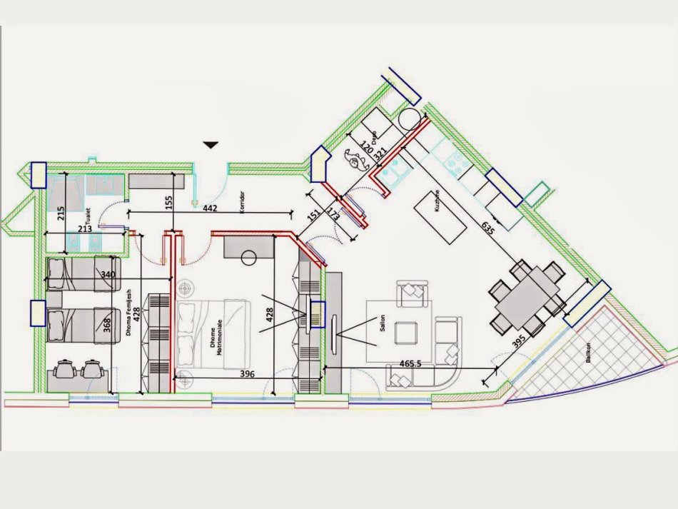 Tirane, shitet apartament 2+1 Kati 3, 118 m² 307.000 € (liqeni i thate)