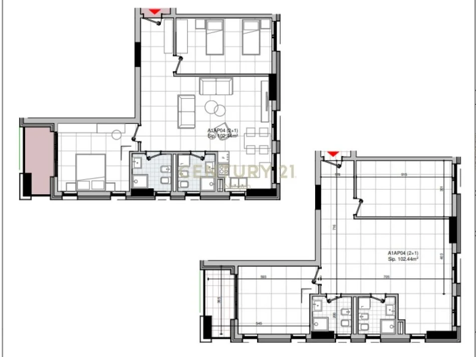 Tirane, shitet apartament 1+1+Ballkon Kati 2, 122 m² 280.000 € (Neom109067)