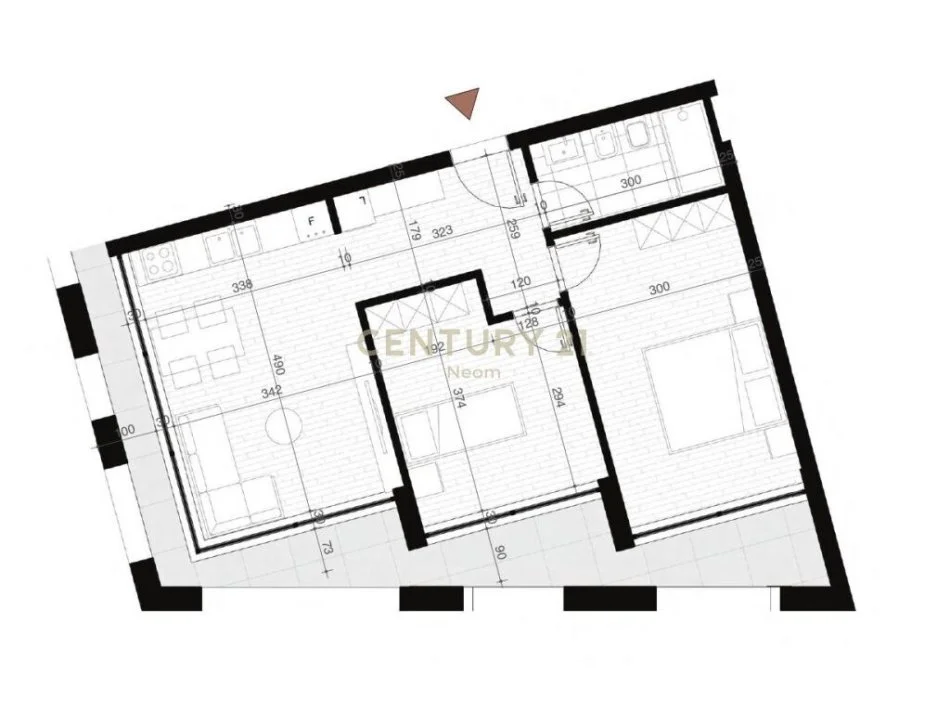 Tirane, shes apartament 2+1 , 114 m² 261.050 € (Bulevardi i Ri)