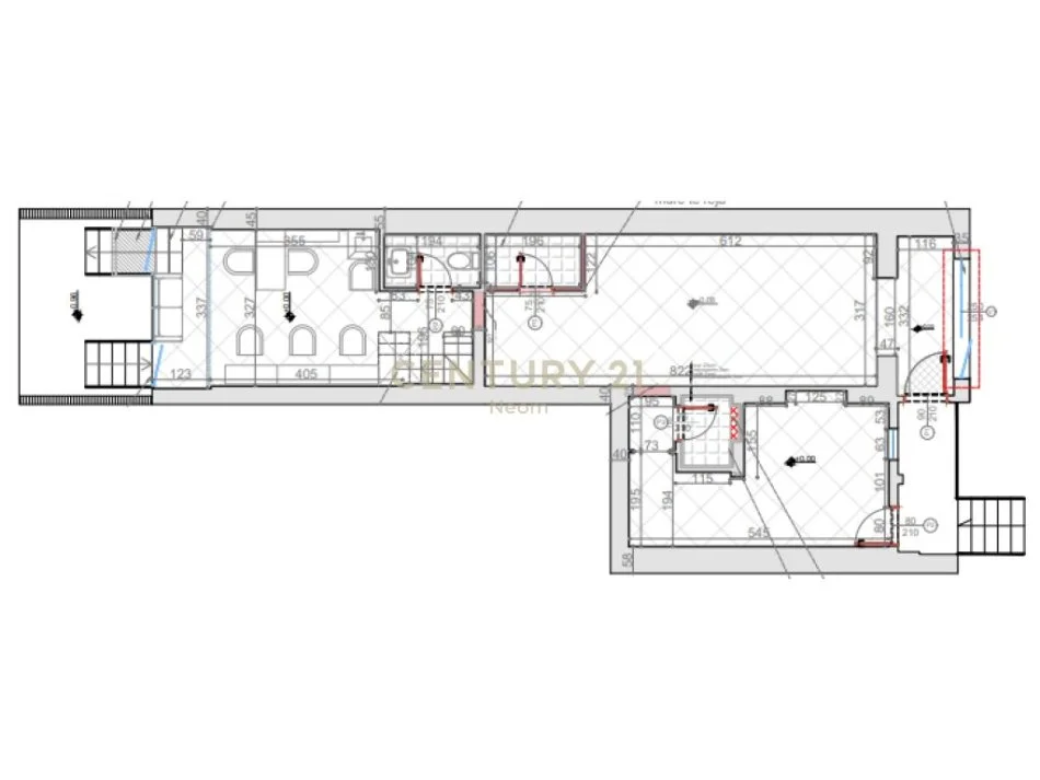 Tirane, jepet me qera zyre Kati 0, 73 m² 1.600 € (Neom109969)