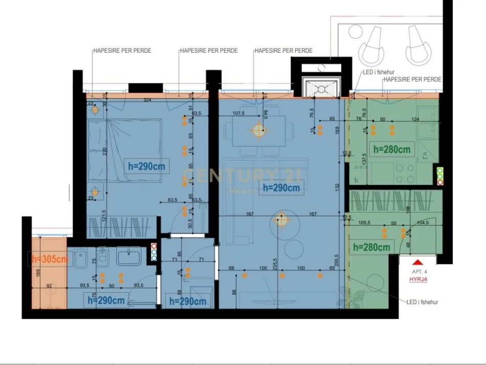 Tirane, jap me qera apartament 1+1+POST PARKIMI, 77 m² (Liqeni i Thatë)