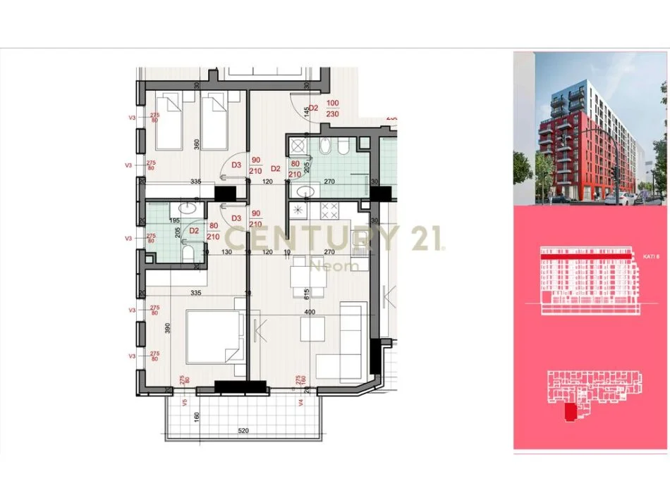 Tirane, shitet apartament 2+1+Aneks+Ballkon Kati 8, 99 m² 160.000 € (Neom110350)