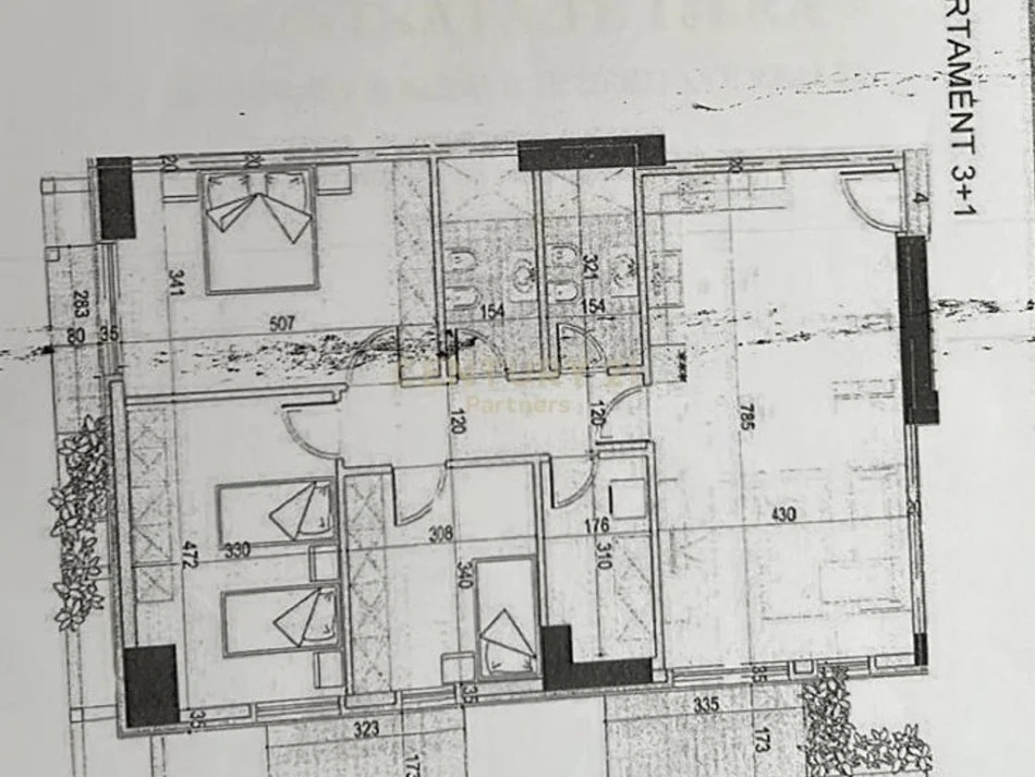 Tirane, shitet apartament 3+1+Ballkon Kati 18, 159 m² 399.000 € (rruga e kavajes)