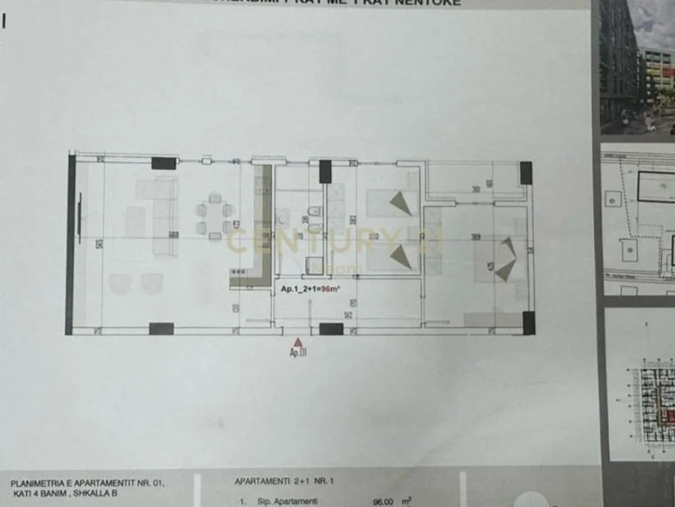 Tirane, shitet apartament 2+1+Aneks+Ballkon Kati 4, 112 m² 128.600 € (Neom110448)