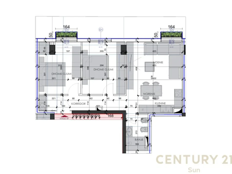 Tirane, shitet apartament 2+1+Ballkon Kati 2, 74 m² 130.250 € 