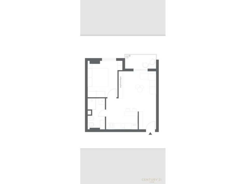 Tirane, shitet 1+1 Kati 7, 60 m² 93.000 € (5 maj)
