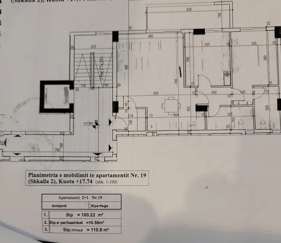 Tirane, shitet apartament 2+1 Kati 5, 110 m² 103.000 € (Ibrahim rrugova)