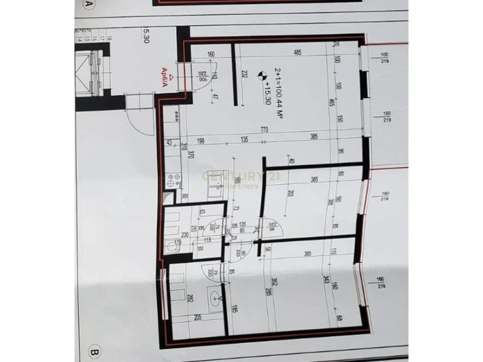 Tirane, shes apartament 2+1+2+POST PARKIMI  , 116 m² 375.000 € (Kompleksi Delijorgji)