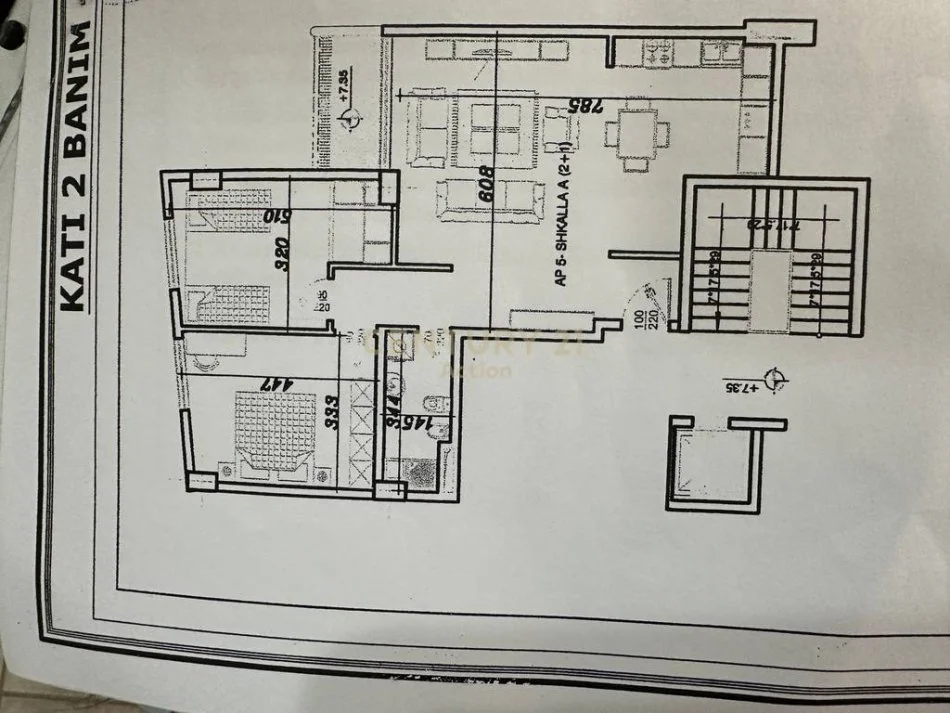 Tirane, shitet apartament 2+1 Kati 3, 98 m² 165.000 € (Astir)