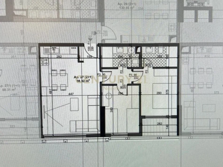 Tirane, shes apartament 2+1+2 , 98 m² 245.800 € (Zogu I Zi)