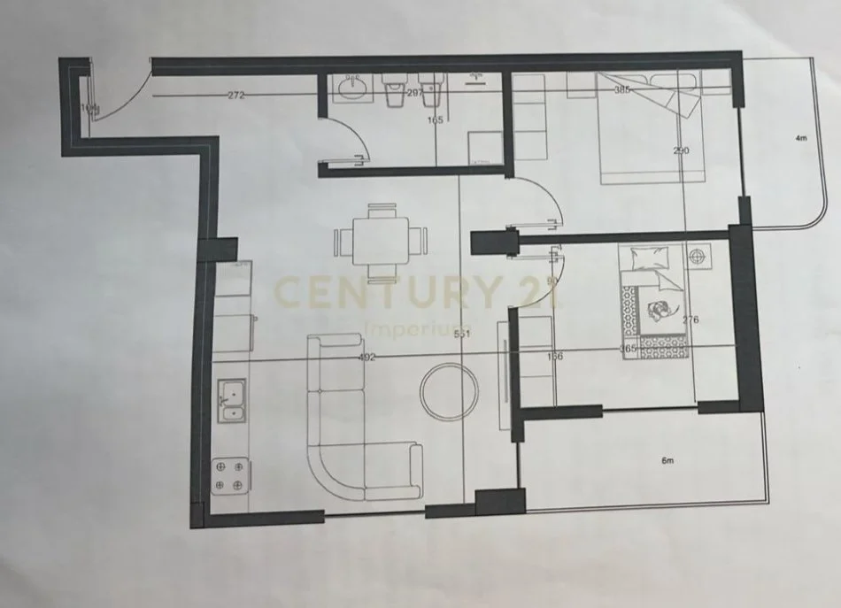 Durres, shitet apartament 2+1 Kati 4, 84 m² 85.000 € (Mali i Robit)