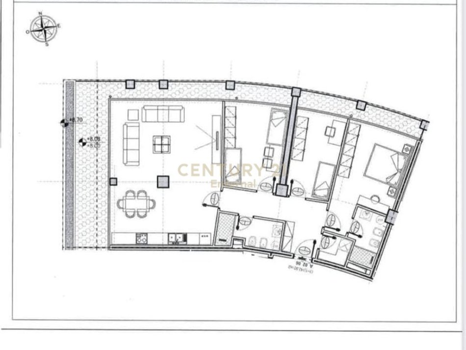 Tirane, jepet me qera ambjent biznesi , 187 m² 1800 €