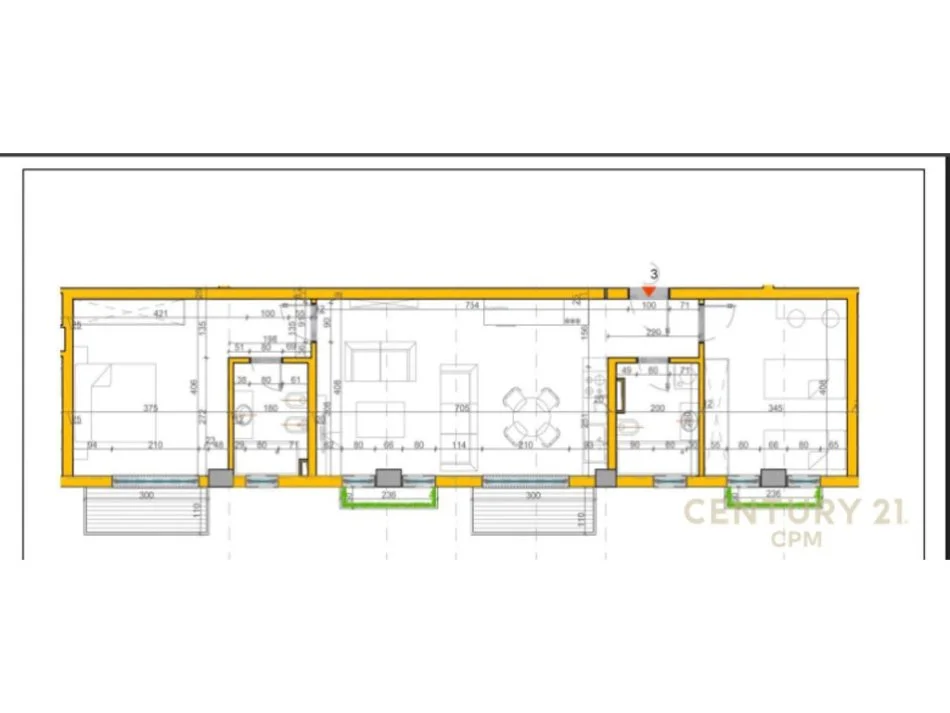 Tirane, shes apartament 2+1 , 108 m² 250.000 € (Liqeni i Thatë)