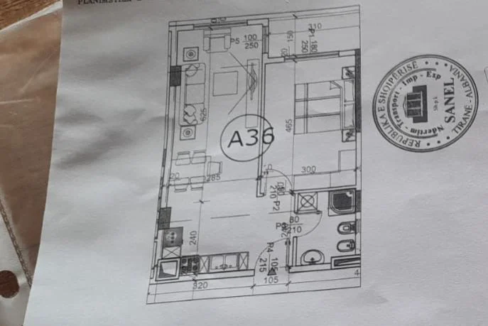 Tirane, shitet apartament 1+1 Kati 5, 82.940 € (paskuqan)