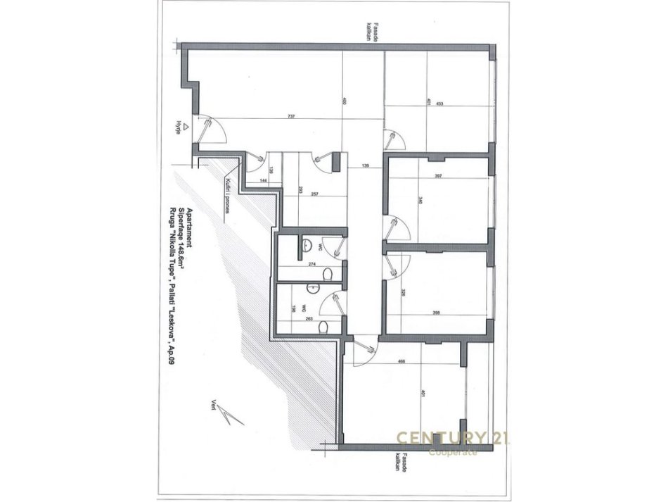 Tirane, shitet ambjent biznesi Kati 3, 165 m² 550.000 € (Rr.Nikolla Tube)