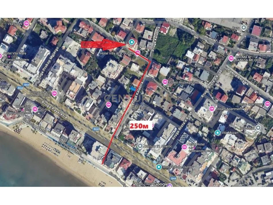 Durres, shitet apartament 1+1 Kati 3, 80 m² 85.000 € (RROTA E KUQE NE DURRES)