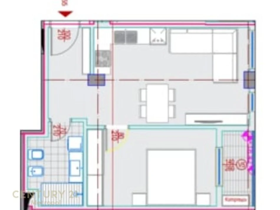 Tirane, shes apartament 1+1+Ballkon , 63 m² 170.000 € (Komuna e Parisit)