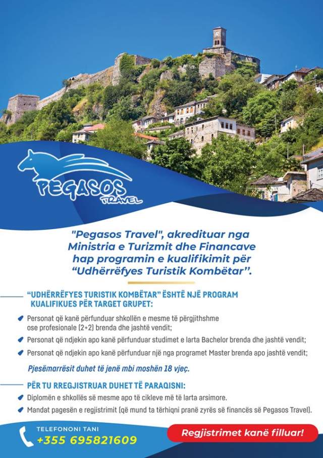 Tirane, kurse Formimi profesional Turizem dhe Hoteleri Udherrefyes Turistik , kurs i akredituar