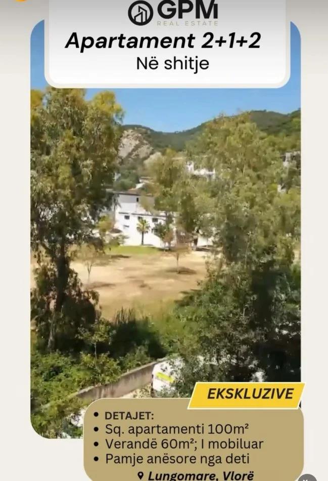 Vlore, shitet apartament 2+1 ne Lungomare  ,100 m² 270.000 €.