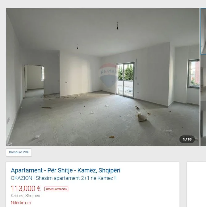 Tirane, shitet apartament 2+1 Kati 2, 162 m² 113.000 € (KAMEZ BULEVARDI BLU)