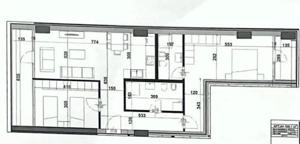 Tirane, shes apartament 2+1+2 , 120 m² 330.000 € (Kika 2, Komuna e Parisit)