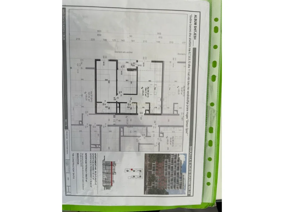 Tirane, shitet apartament 2+1+Ballkon Kati 11, 104 m² 150.000 € (fusha aviacionit)