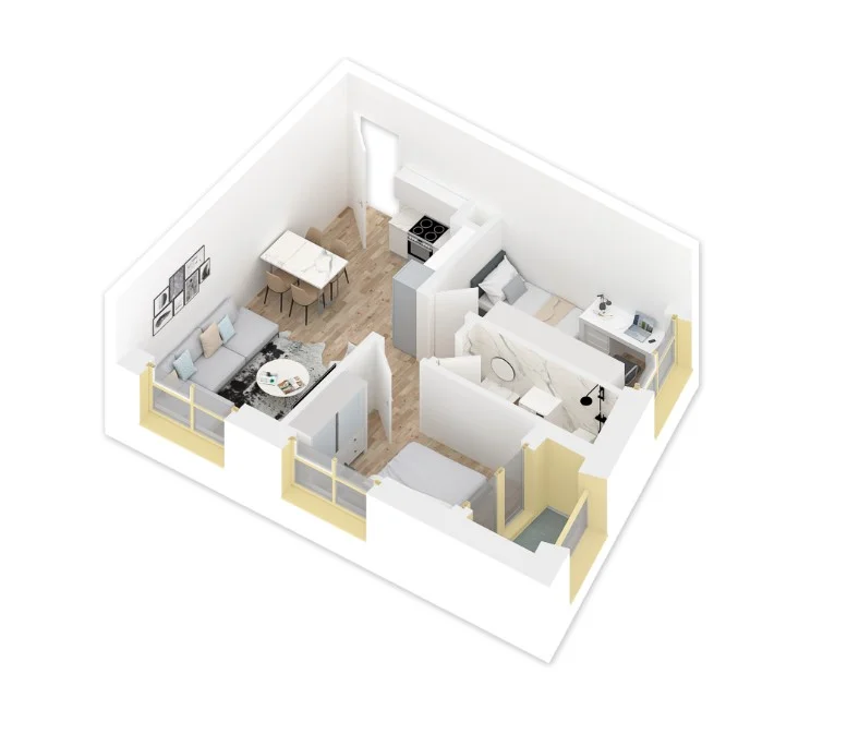 Tirane, shes apartament 2+1+Ballkon Kati 5, 65 m² 91.000 € (Rruga Pasho Hysa ,Ali Demi)