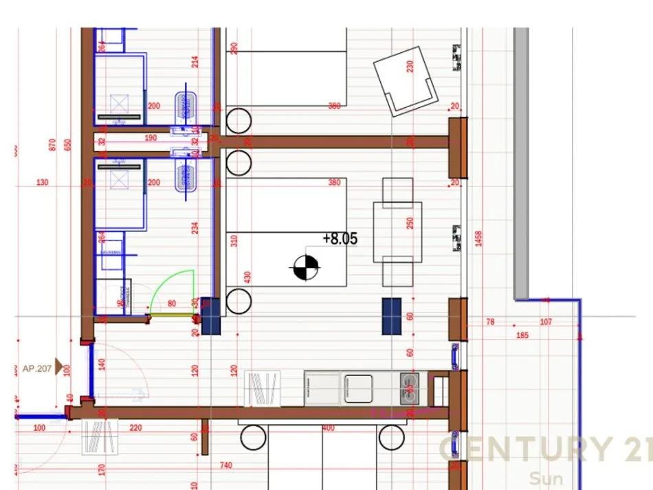 Sarande, shitet garsonier 1+1 Kati 2, 39 m² 58.400 € 