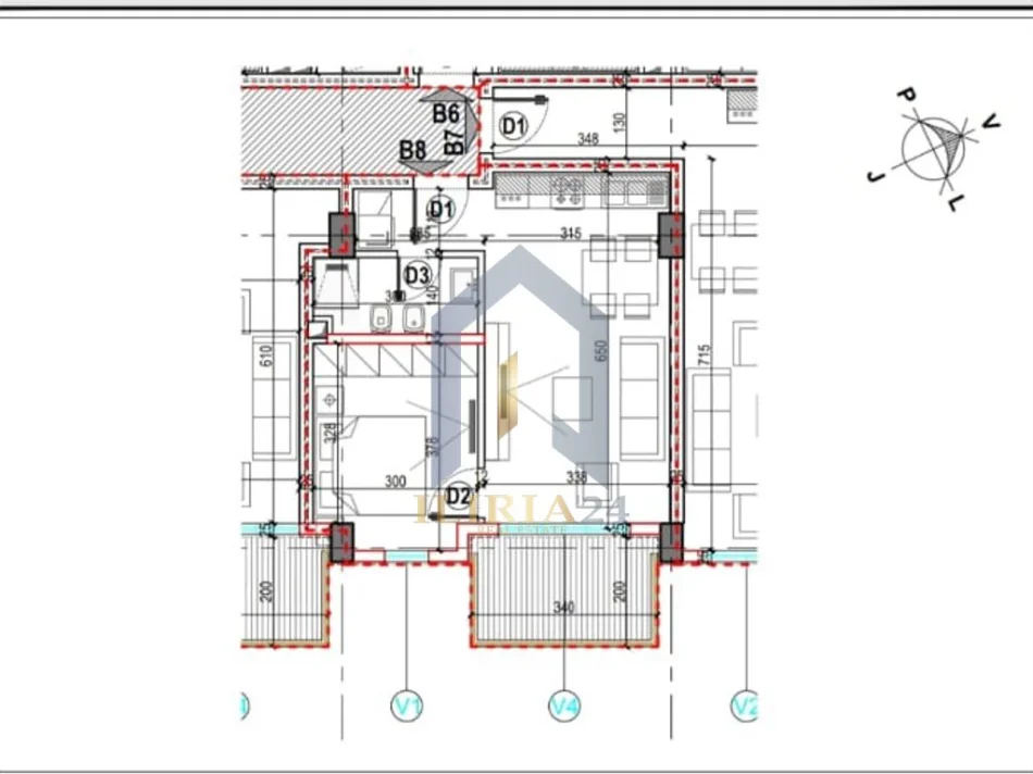 Tirane, jap me qera apartament 1+1+Ballkon Kati 4, 61 m² 500 € (Apartament 1+1+post parkimi per qira ne Laprake Kompleksi E-88)