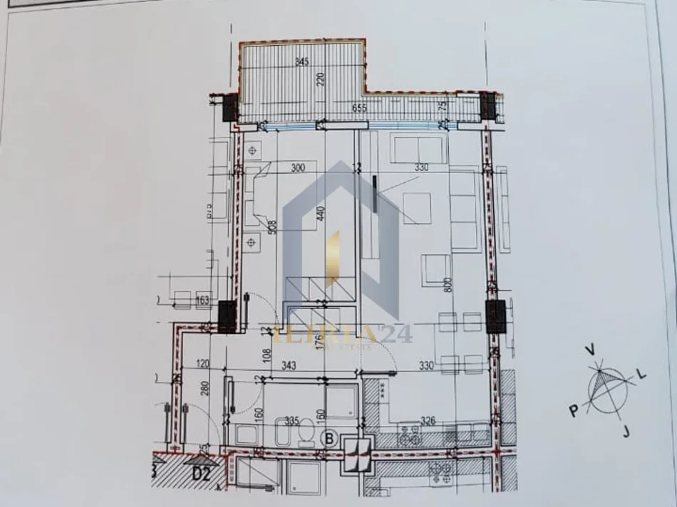 Tirane, shitet 1+1+Ballkon , 82 m² 135.000 € (Apartament 1+1 per shitje ne Laprake, Kompleksi E-88)