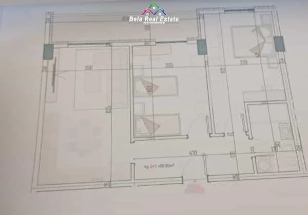 Tirane, shes apartament 2+1 Kati 2, 100 m² 120.000 € (paskuqan)