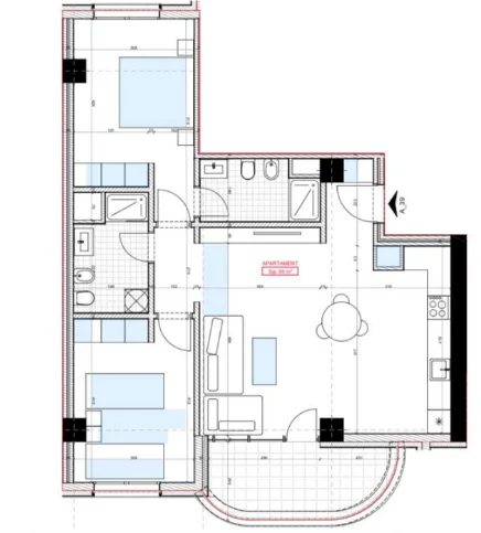 Tirane, shitet apartament 2+1+2  Kati 9, 114 m² 131.019 € (Astir)