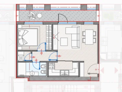 Tirane, shitet apartament 1+1 Kati 7, 83 m² 158.650 € (Manhattan Residence)