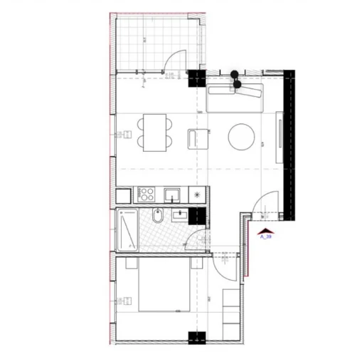 Tirane, shitet apartament 1+1 Kati 9, 73 m² 84.525 € (Astir)