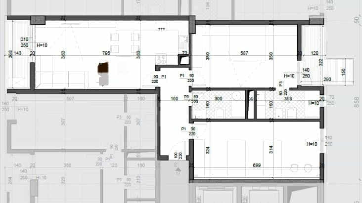 Tirane, shes apartament 2+1 Kati 3, 139 m² 196.000 € (Rruga simon Gjoni)