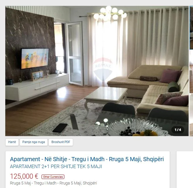 Tirane, shitet apartament 2+1 Kati 9, 70 m² 125.000 € (TEK 5 MAJI)