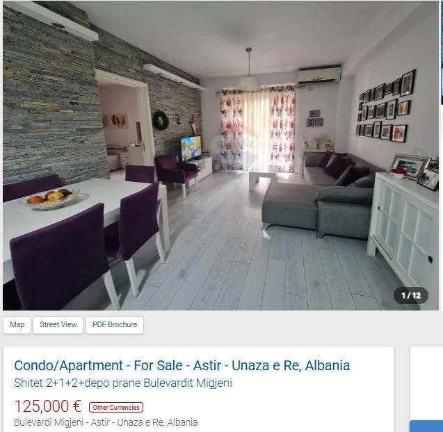 Tirane, shitet apartament 2+1 Kati 2, 94 m² 125.000 € (BULEVARDI MIGJENI ASTIR)