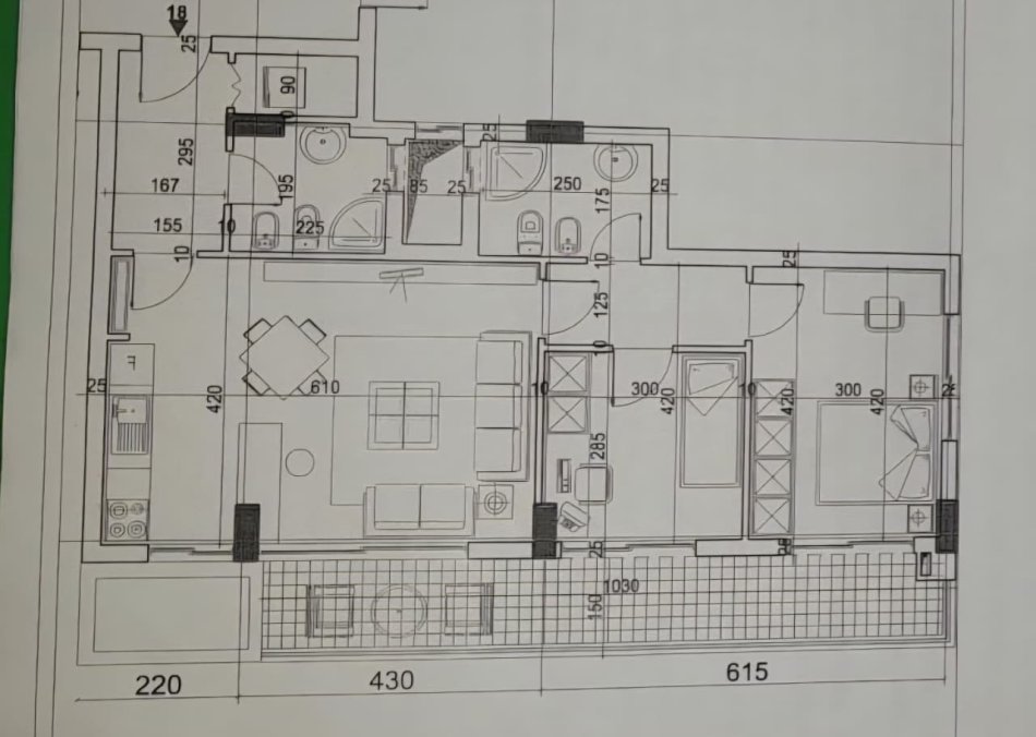 Tirane, shes apartament 2+1+Ballkon Kati 6, 106 m² 202.900 € (Liqeni i Thate)