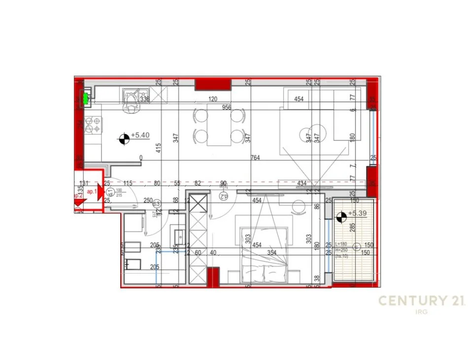 Tirane, shitet apartament 1+1 Kati 1, 77 m² 132.000 € (Astir)