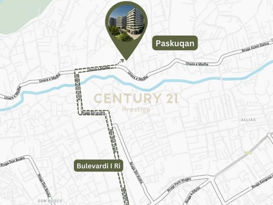 Tirane, shitet apartament 1+1 Kati 2, 72 m² 86.000 € 