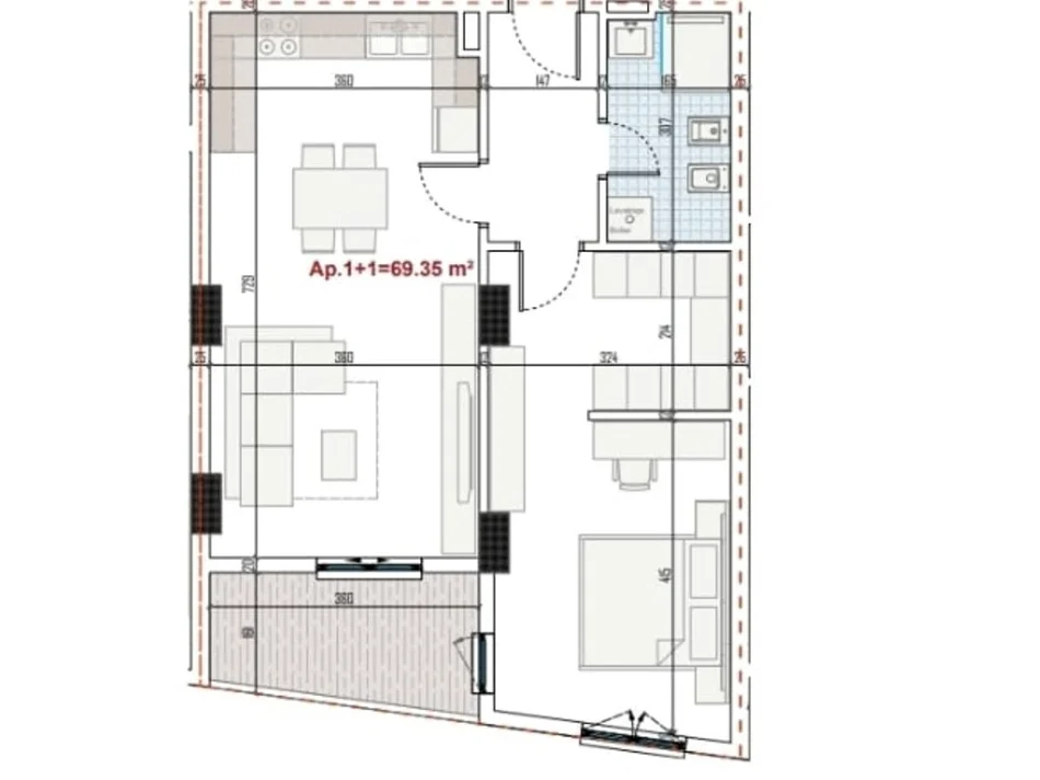 Tirane, shitet apartament 2+1 Kati 1, 117 m² 128.900 € (paskuqan)