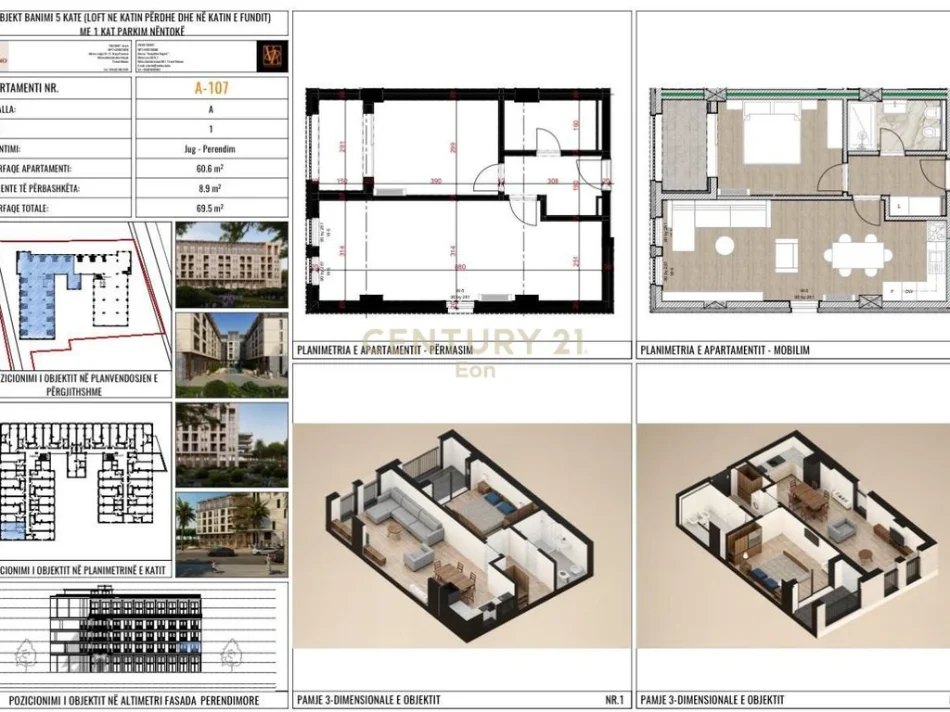 Durres, shitet apartament 1+1 Kati 1, 70 m² 79.900 € 