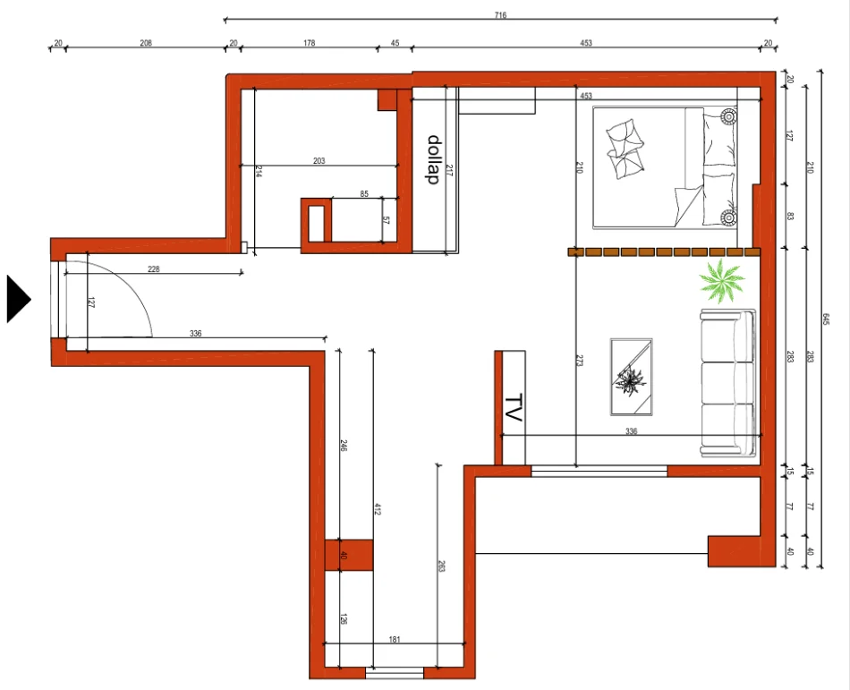 Tirane, shitet apartament 1+1 Kati 6, 61 m² 145.000 € (rruga him kolli)