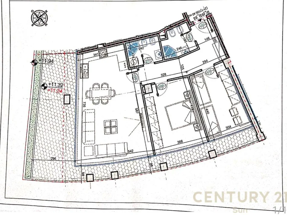 Shqiperi, jepet me qera zyre Kati 4, 150 m² 1.700 € (leak view)