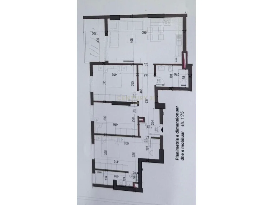 Tirane, shitet apartament 3+1+Ballkon Kati 6, 126 m² 122.000 € 