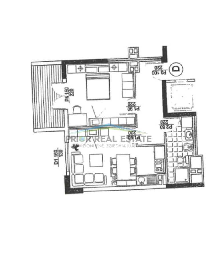 Tirane, shitet apartament 1+1 Kati 1, 59 m² 170.000 € (Komuna e Parisit)