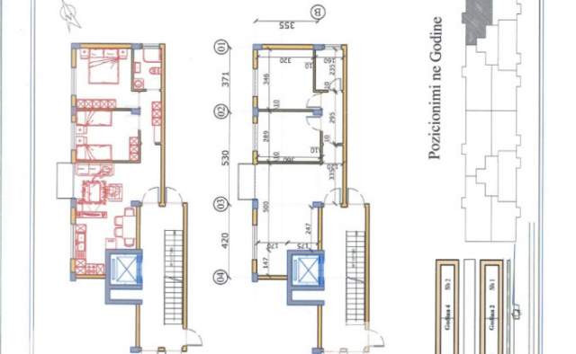 Tirane, shitet apartament 2+1 Kati 3, 75.000 m² 75.000 Euro (Selite , pranë Xhamise)