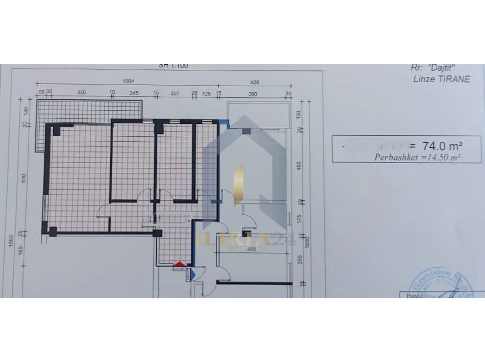 Tirane, shitet apartament 2+1+Ballkon Kati 3, 89 m² 135.000 € (Apartament 2+1 për shitje në Fresk, Rruga e Dajtit)